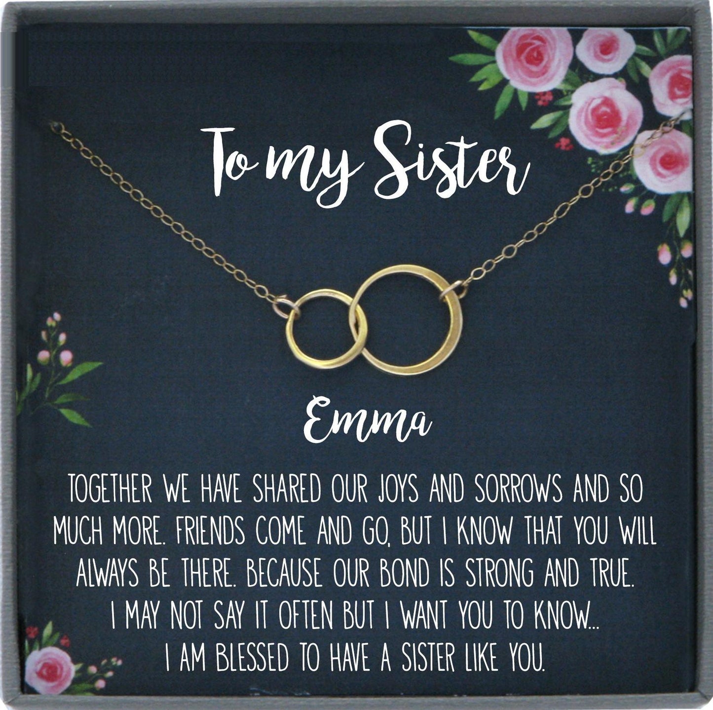 Sisters Necklace for Sister Gift for Sister Birthday Gift Sister Jewelry Sisterhood gifts