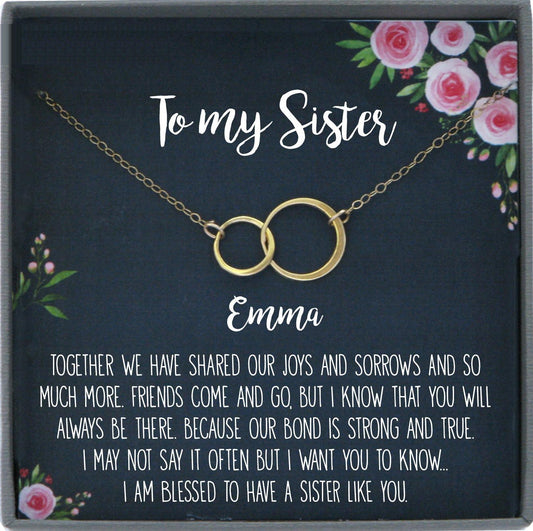 Sisters Necklace for Sister Gift for Sister Birthday Gift Sister Jewelry Sisterhood gifts