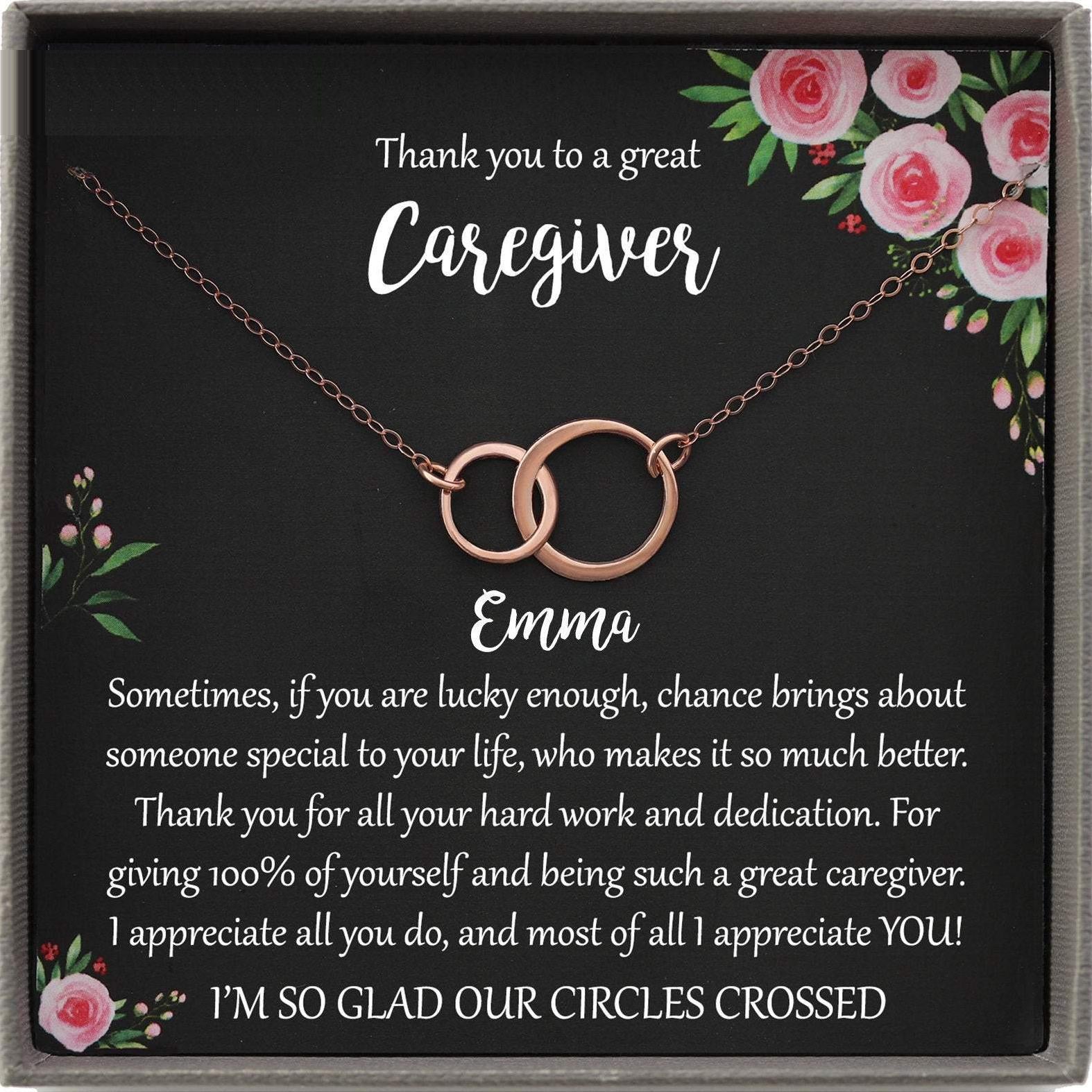 Caregiver Gifts, Daycare Gift, Caregiver Thank You, Necklace for Caregiver, Caregiver Appreciation, Gifts for women
