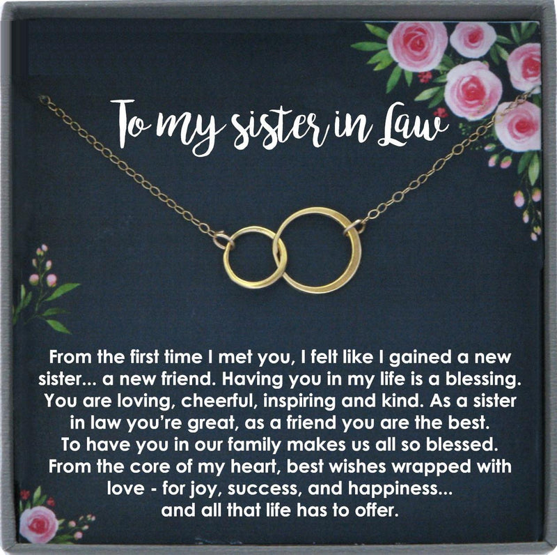Sister in Law Necklace Sister-in-Law Birthday Gift for Sister in Law G –  BeWishedGifts
