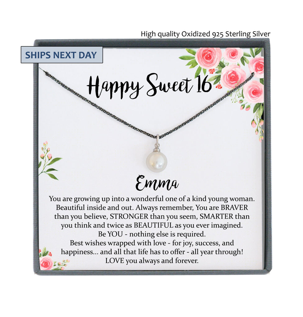 Daughter Necklace, Niece Necklace, Happy Sweet 16Th Birthday Necklace –  Rakva