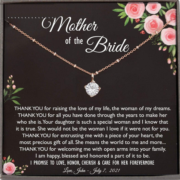 Mother of the Bride Gold / Silver Bar Necklace - Bridesmaid Gift –  pipercleo.com