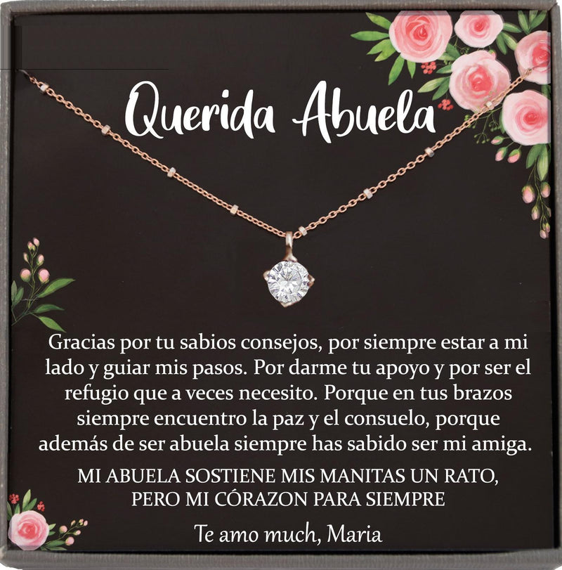 Abuela Necklace, Abuela Gift, Abuela Jewelry Gifts for Abuela, Abuelita Gifts, Spanish Grandma