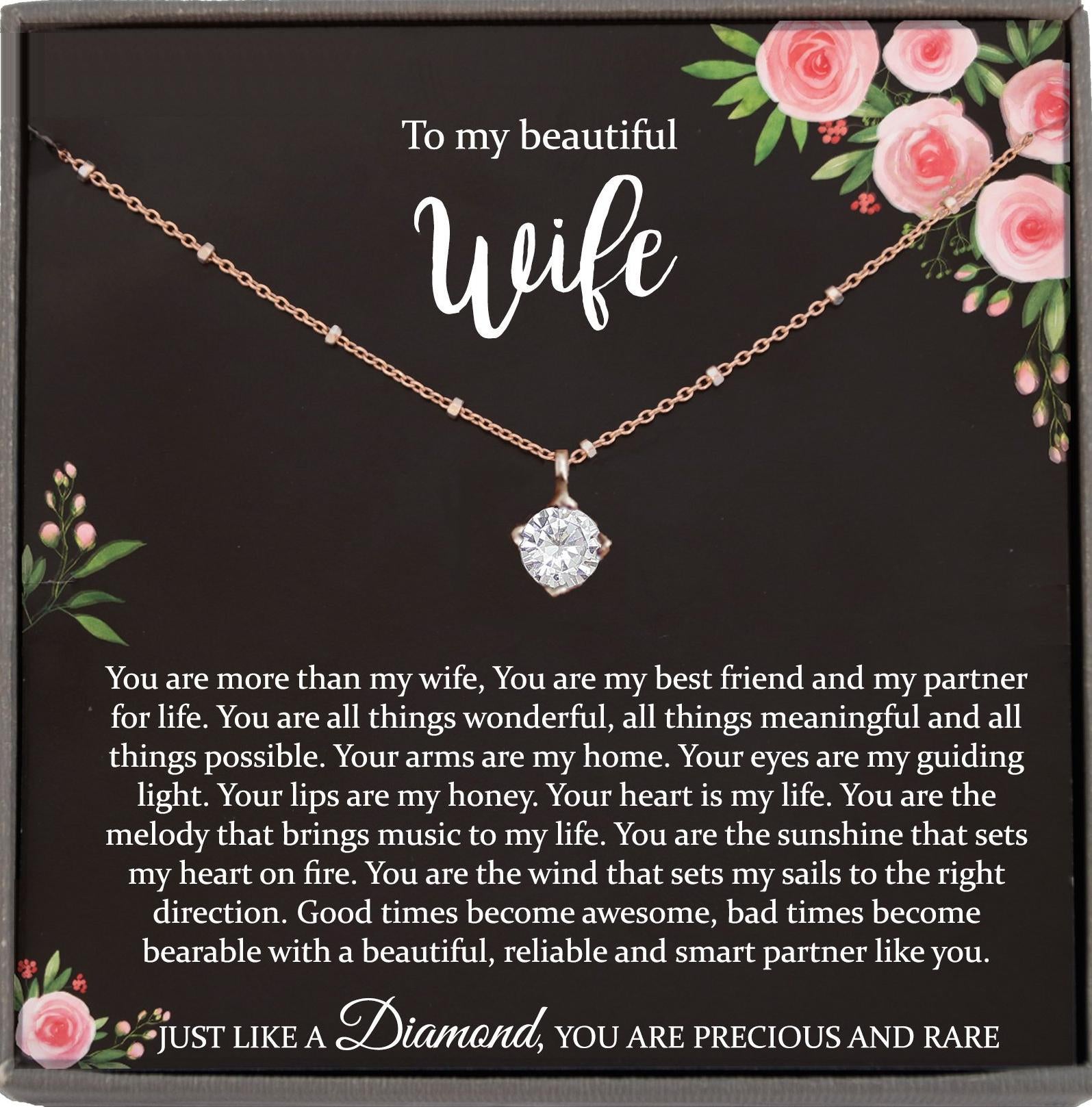 Wife Gift for Wife Birthday Gift for Wife from Husband Sentimental gifts for Her birthday Gifts for Her, 1st anniversary gift for wife