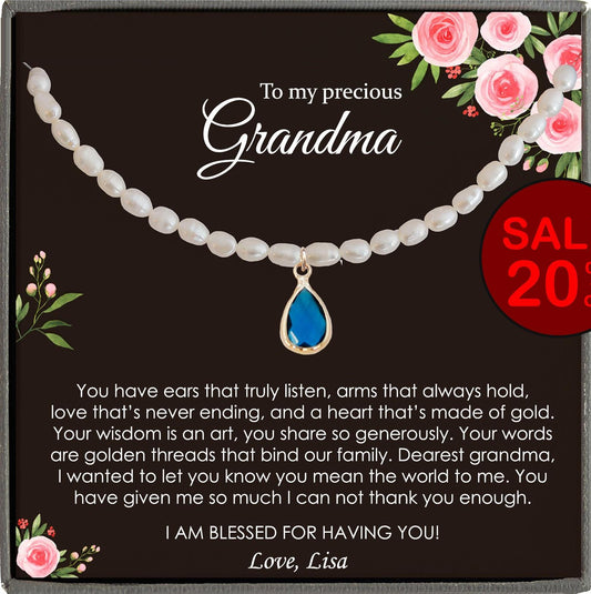 Grandmother Gift Jewelry Grandmother Necklace Gift for Grandma Gift for Grandmother Gift Thank You Grandma necklace