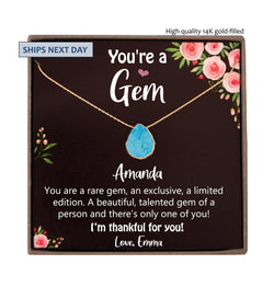 Valentines Day Gifts for her, Personalized Gifts for Women, You&#39;re a Gem Appreciation Gifts, Thank You Gifts for Best Friend Wife Sister