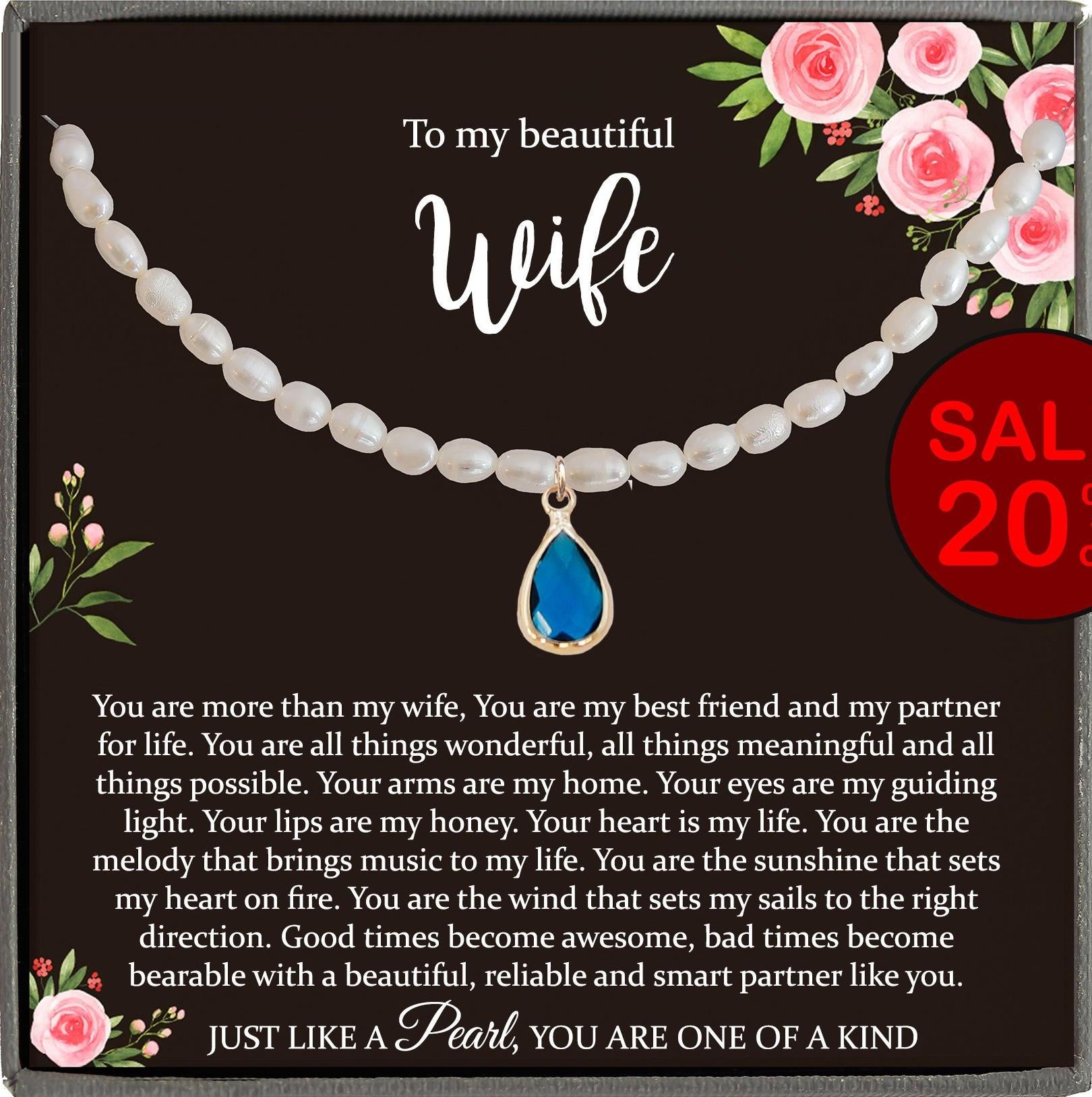 Wife Gift for Wife Birthday Gift for Wife from Husband Sentimental gifts for Her birthday Gifts for Her, 1st anniversary gift for wife