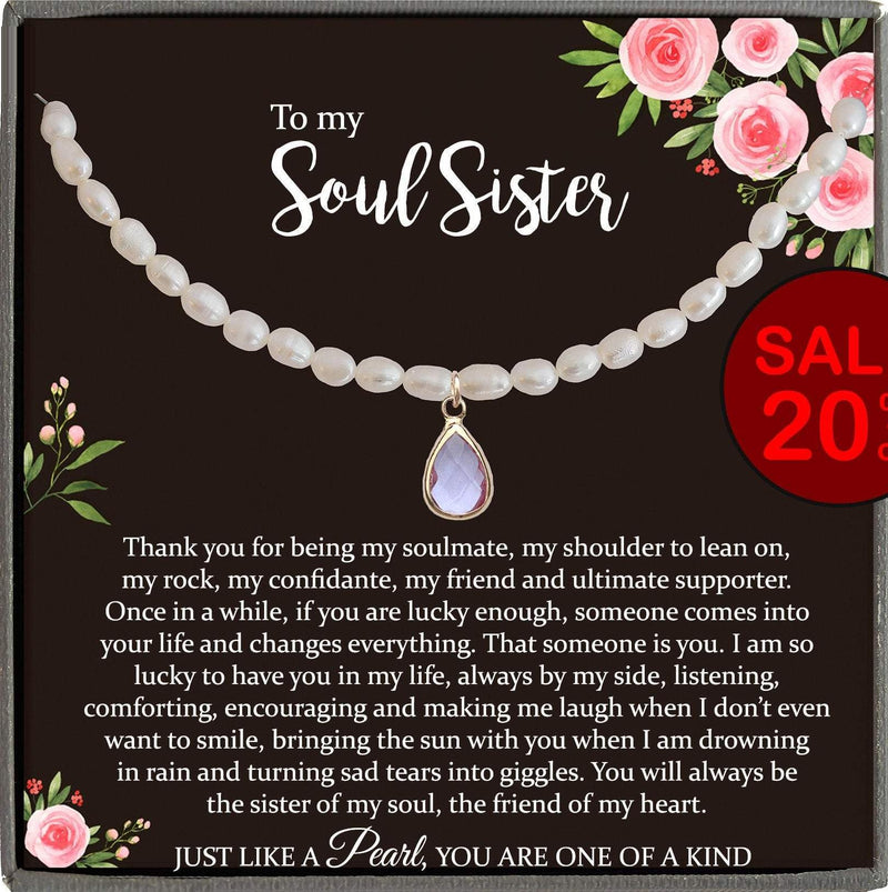 Soul Sister Gift, Best Friend Necklace Soul Sister Necklace Best Friend Gift Thank You Gift for Friend Best Friend Birthday Gift