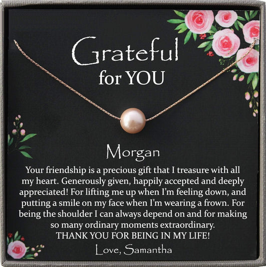 Appreciation Gift, Thank you Gift, Gift for Friend, Best Friend Gift, Gratitude Gift, Best Friend Necklace, Thank you for Being in my Life