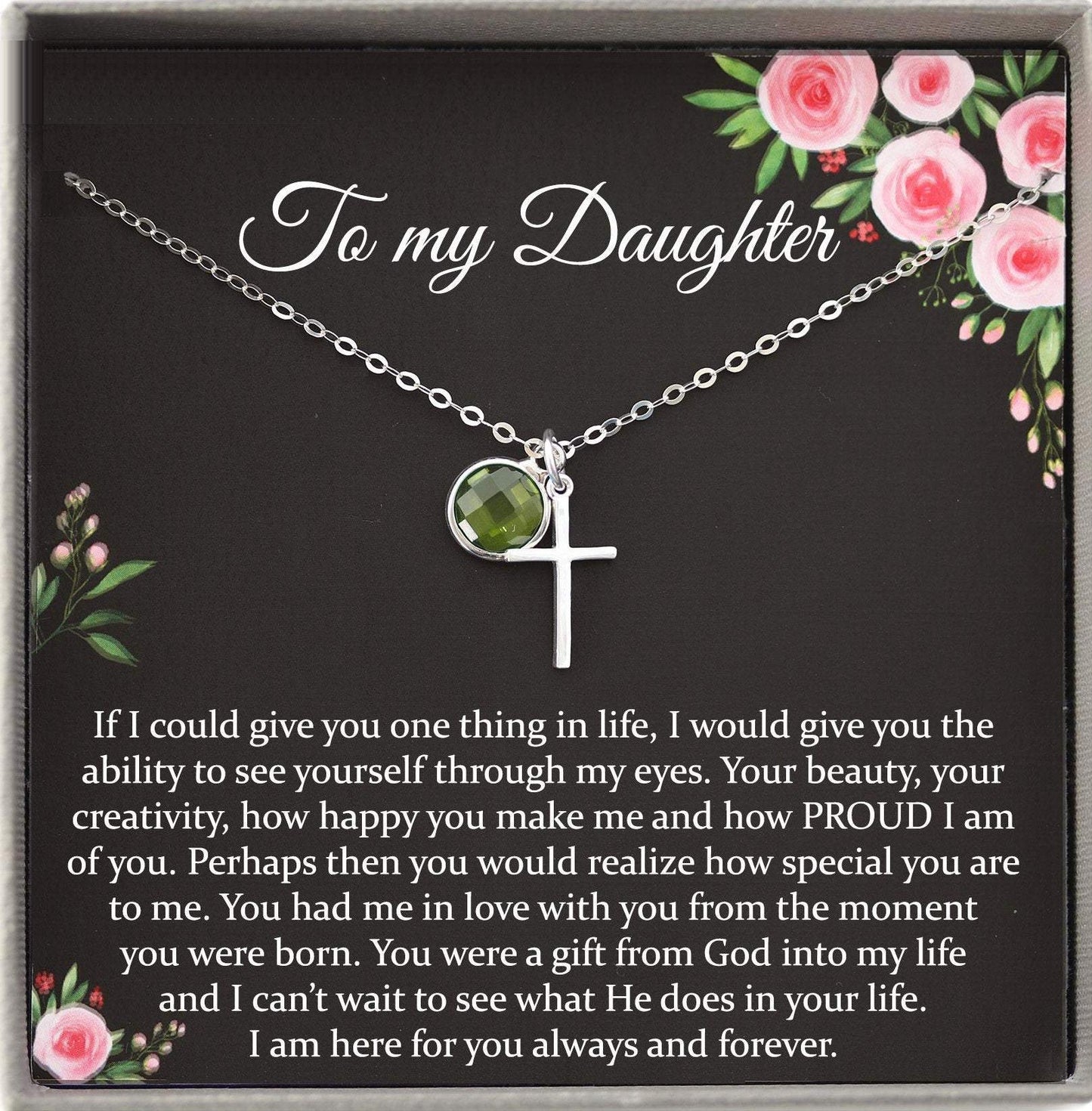 Daughter Gift from Mom to Daughter Necklace for Daughter Gift for Daughter from Mom daughter gift from dad to daughter birthday gift