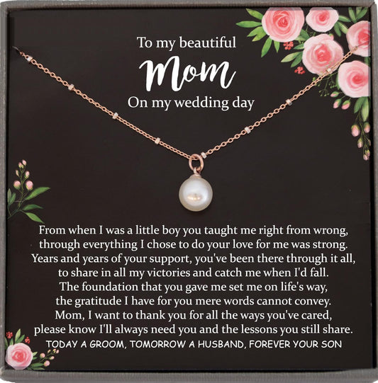 Mother of the Groom Gift from Son to Mom Gift Wedding Gift for Mom, Gift from Groom to Mother, Mom Wedding Gift from Groom to mom