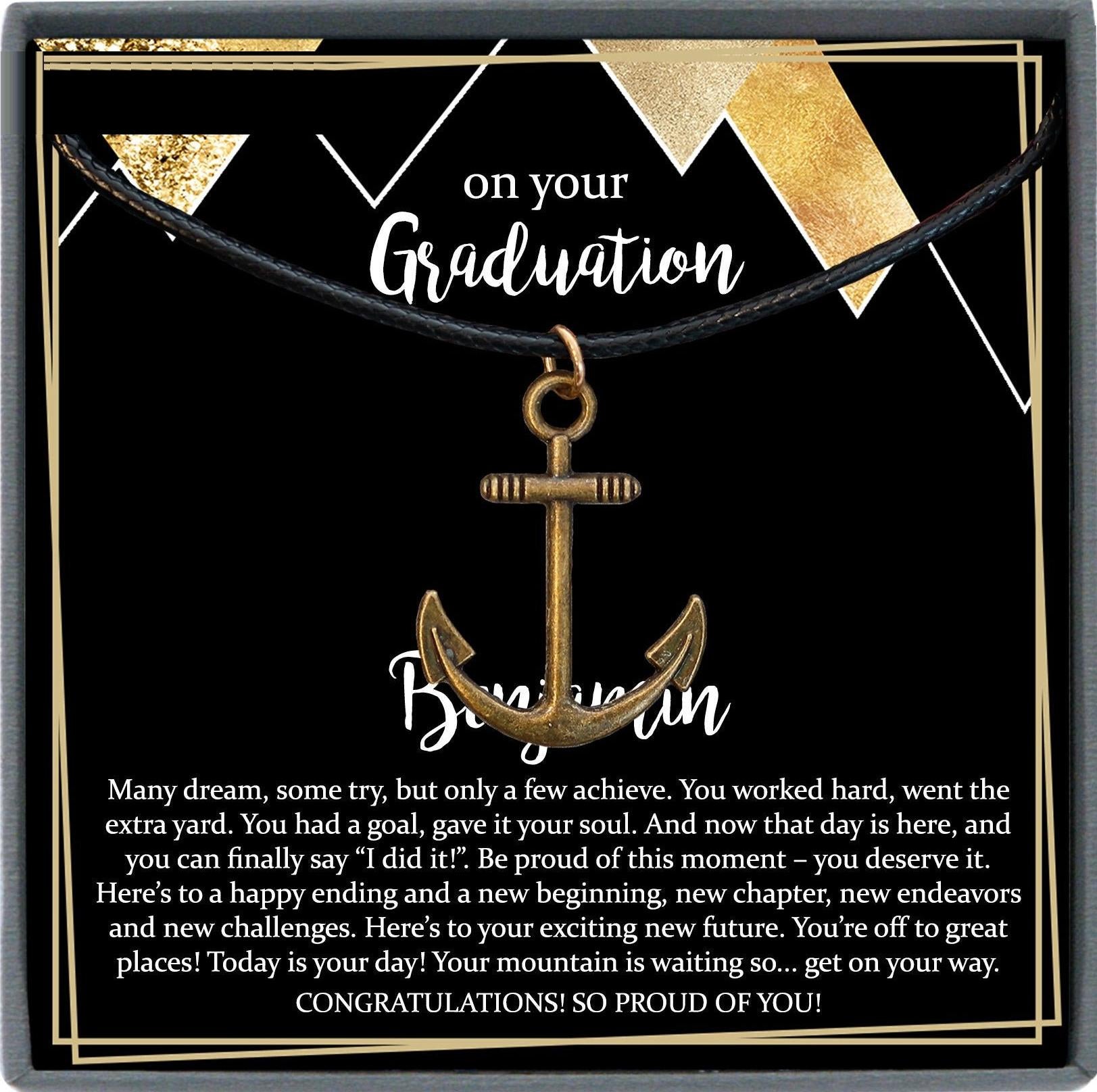 College Graduation Gift for Him, Phd Graduation Gift for Son, High School Graduation Gift for Boyfriend, Son Graduation Gift