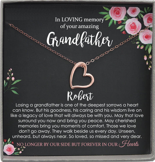 Memorial gift Grandfather Loss of Grandpa In Memory of Grandpa Sorry for your loss of loved one condolence gift, bereavement gift