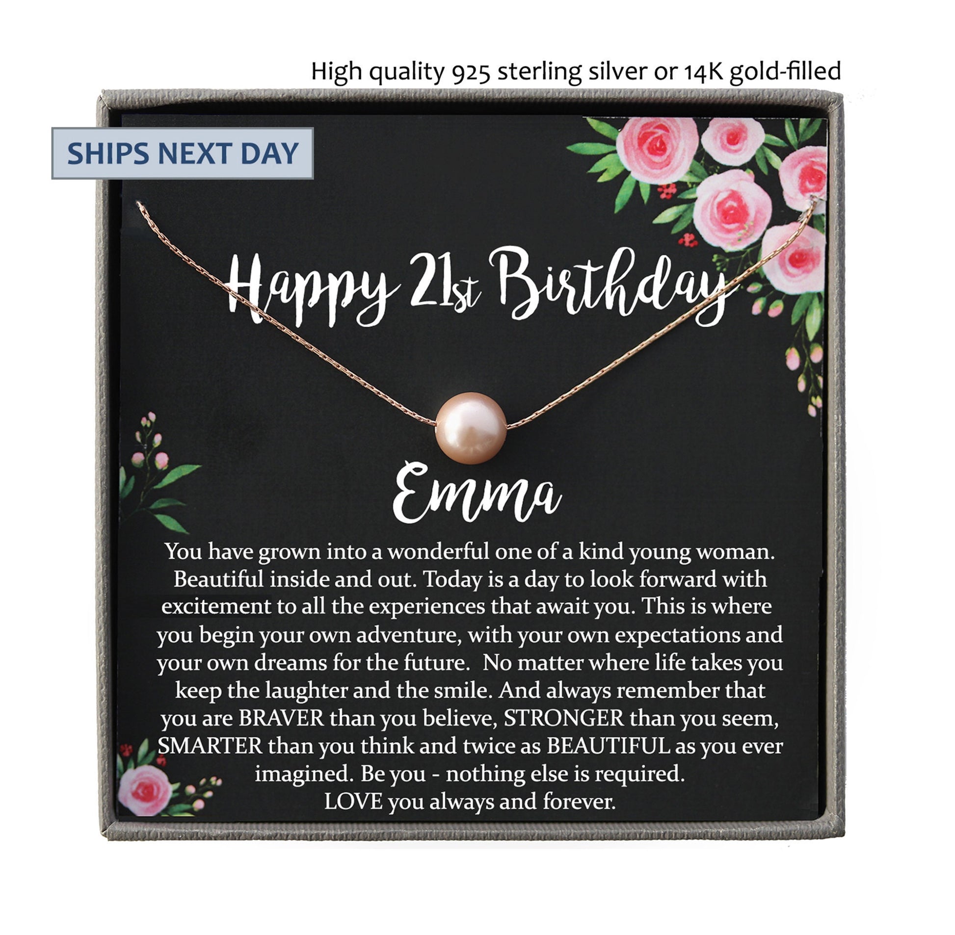 21st birthday gift for her Jewelry, Birthday Gift ideas, gift for 21st birthday girl, twenty first birthday