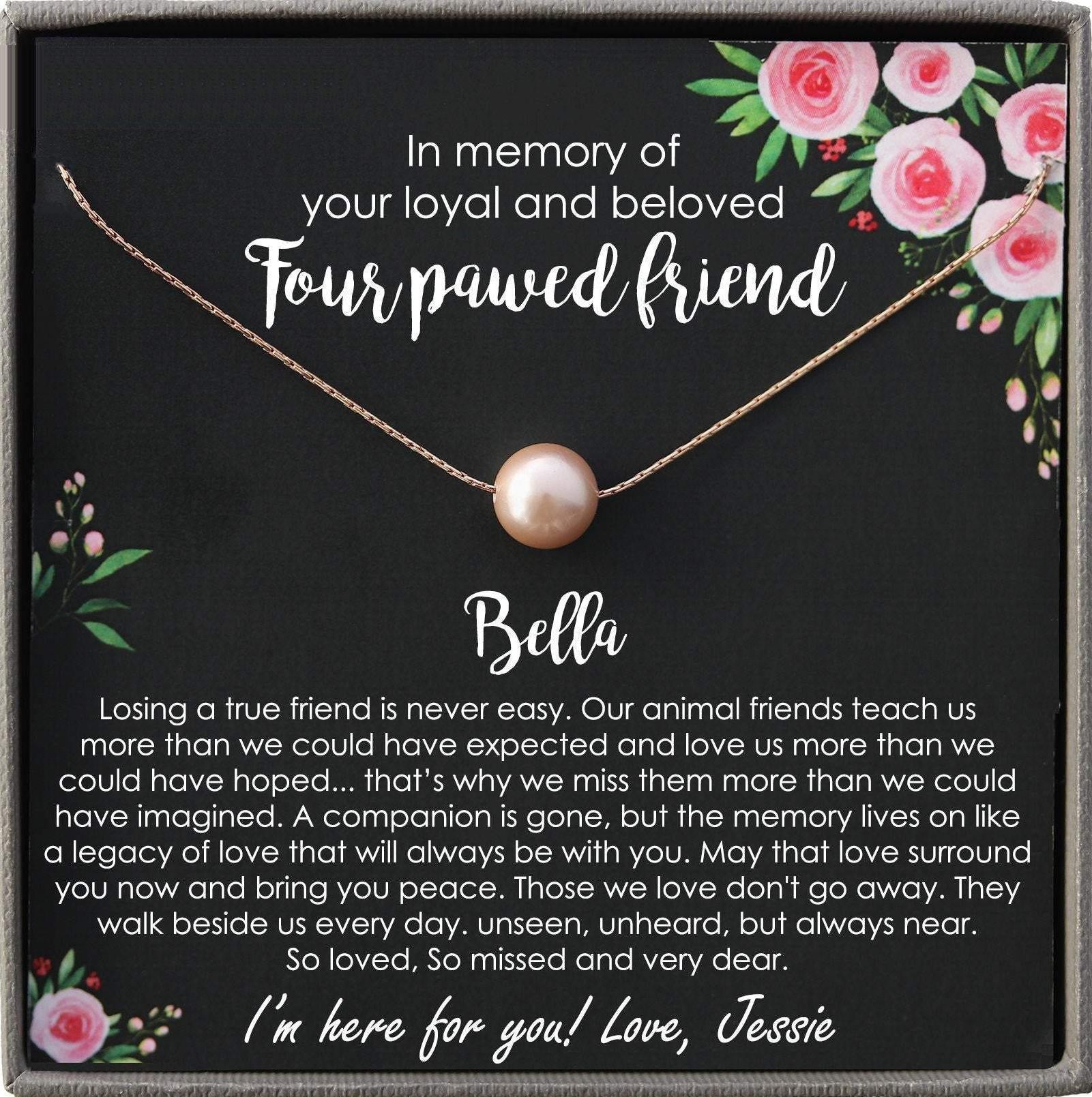 Dog Memorial Gift Pet Loss Gifts, Loss of Pet Gift, Loss of Dog gift in Memory of Dog remembrance gift, loss of cat gift