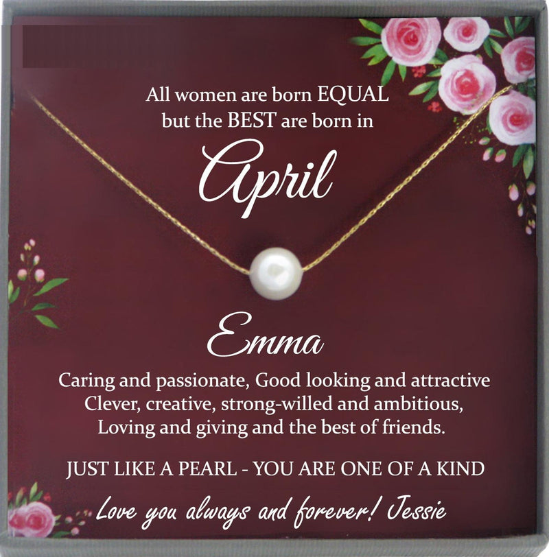 April Birthday Gifts April gifts, Gift for April Birthday Gifts for her, Queens are Born in April Necklace, April girl, for Women