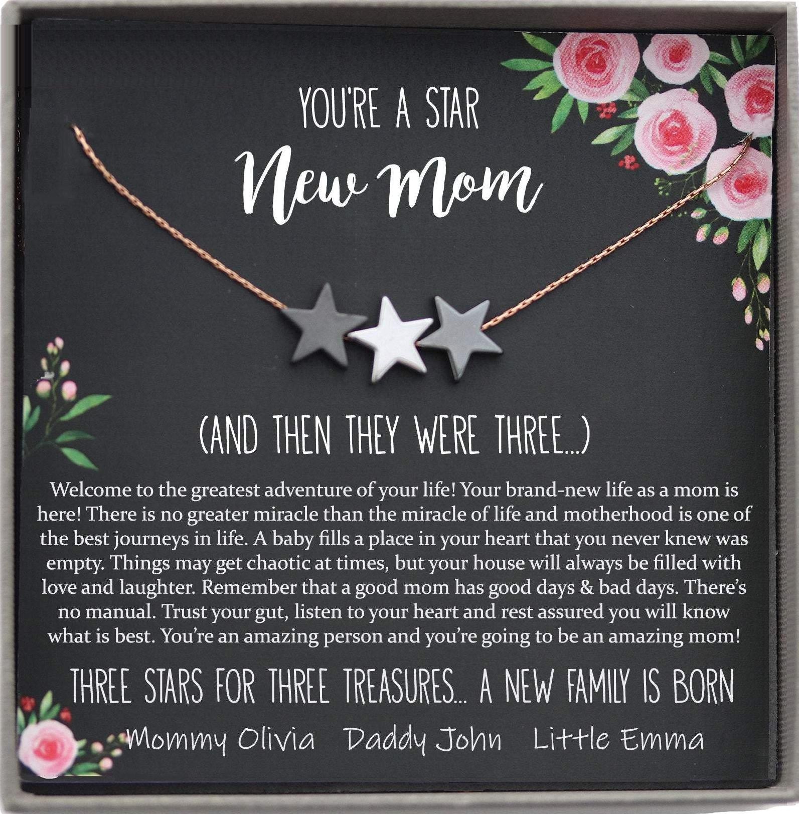New Mom Gift Jewelry, First Time Mom Gift for first Mother's day Gift for New Mom Necklace, New Family Gift