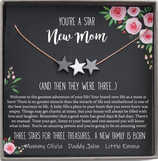 New Mom Gift Jewelry, First Time Mom Gift for first Mother's day Gift for New Mom Necklace, New Family Gift