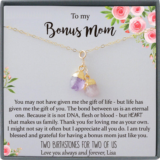 Step Mom Gift, Mothers Day Gift for Bonus Mom Gift Step Mom Birthday Gift for Stepmom Gift Stepmother Gift Stepmom Necklace Gifts Stepmom
