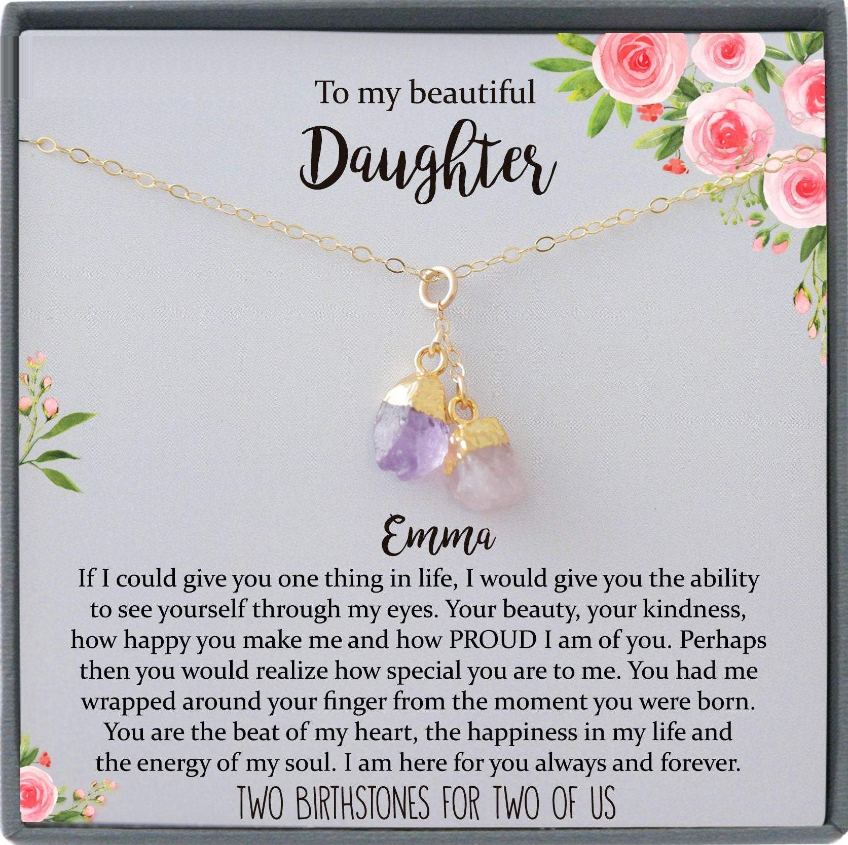 Daughter Gift from Mom to Daughter Necklace for Daughter Gift for Daughter from Mom daughter gift from dad to daughter birthday gift