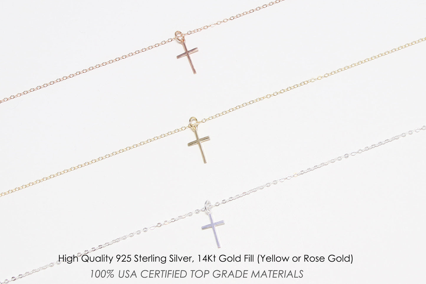 Joshua 1:9 Be Strong and Courageous Bible Verse Necklace, Religious Gifts for Women, Christian jewelry, Cross Necklace