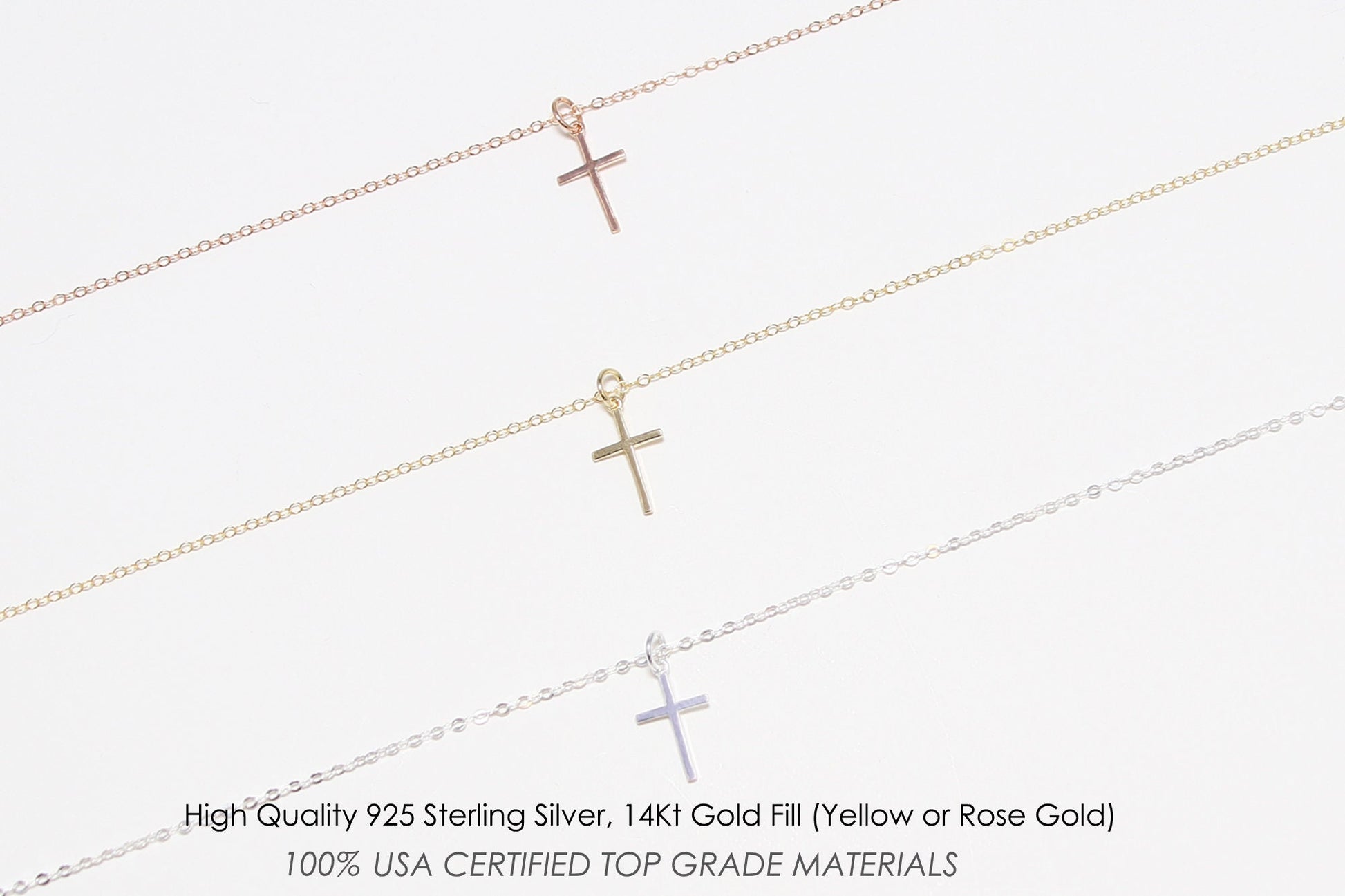 Joshua 1:9 Be Strong and Courageous Bible Verse Necklace, Religious Gifts for Women, Christian jewelry, Cross Necklace