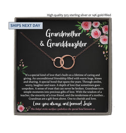 Grandmother Gift for Grandma Gift, Personalized Grandma Necklace Mothers Day Grandmother Necklace Gift for Grandmother