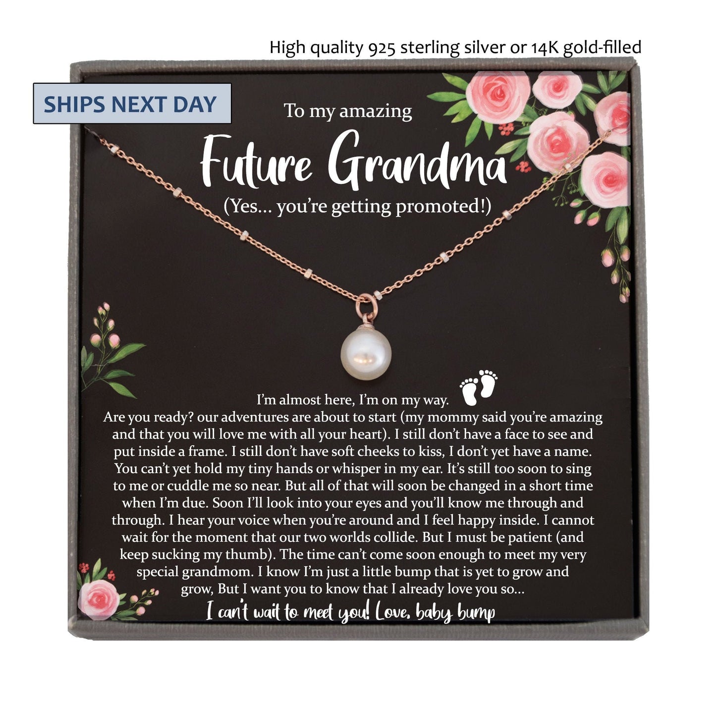 Baby Announcement Grandparent, New Grandma Gift, Promoted to Grandma Pregnancy Reveal Gift for New Grandmother Gift, First Time Grandma