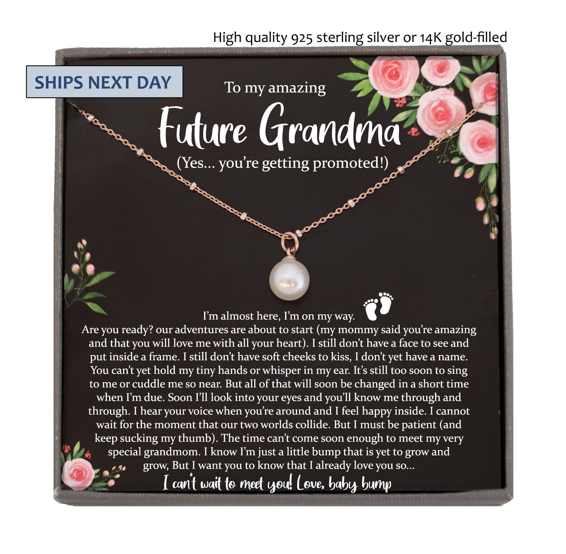 Baby Announcement Grandparent, New Grandma Gift, Promoted to Grandma Pregnancy Reveal Gift for New Grandmother Gift, First Time Grandma