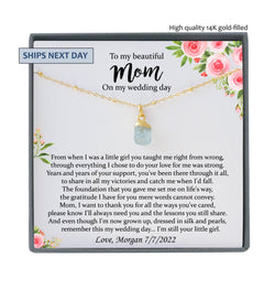 Personalized Mother of the Bride Gift from Daughter Mother of the Bride Necklace from Bride Necklace Mom of Bride Gift To Mom from Bride