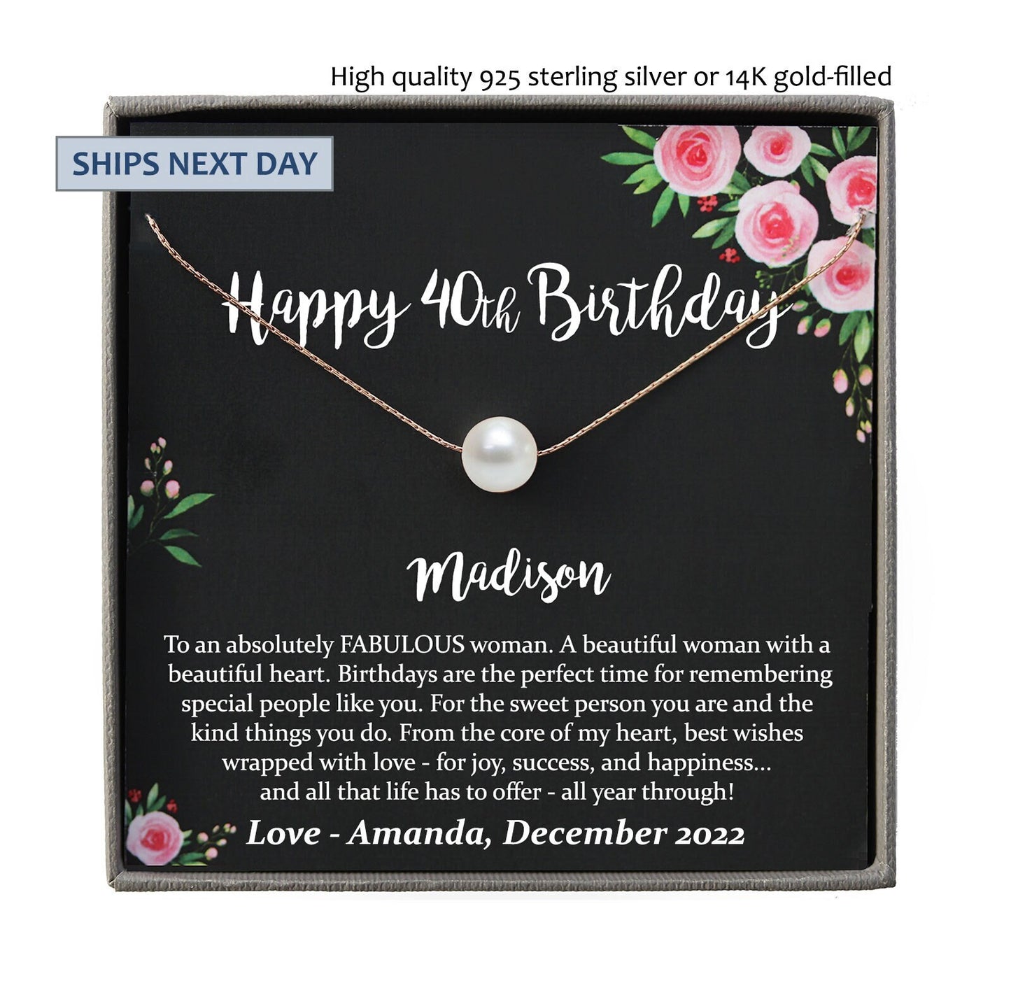 40th Birthday for Her Gift, 40th Birthday Gift for her, fortieth birthday gift for women friend, 40th birthday friend, 40th Birthday Women