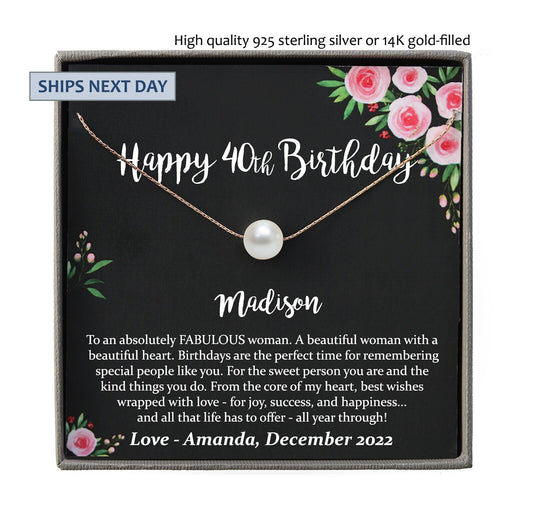 40th Birthday for Her Gift, 40th Birthday Gift for her, fortieth birthday gift for women friend, 40th birthday friend, 40th Birthday Women
