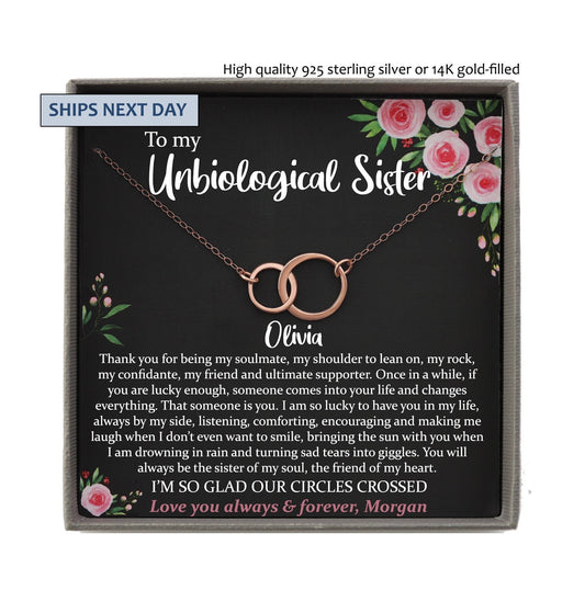 Personalized Best Friend Gifts, Unbiological Sister gift, Best Friend Necklace BFF Necklace Best Friend Gift Friends Forever friend birthday