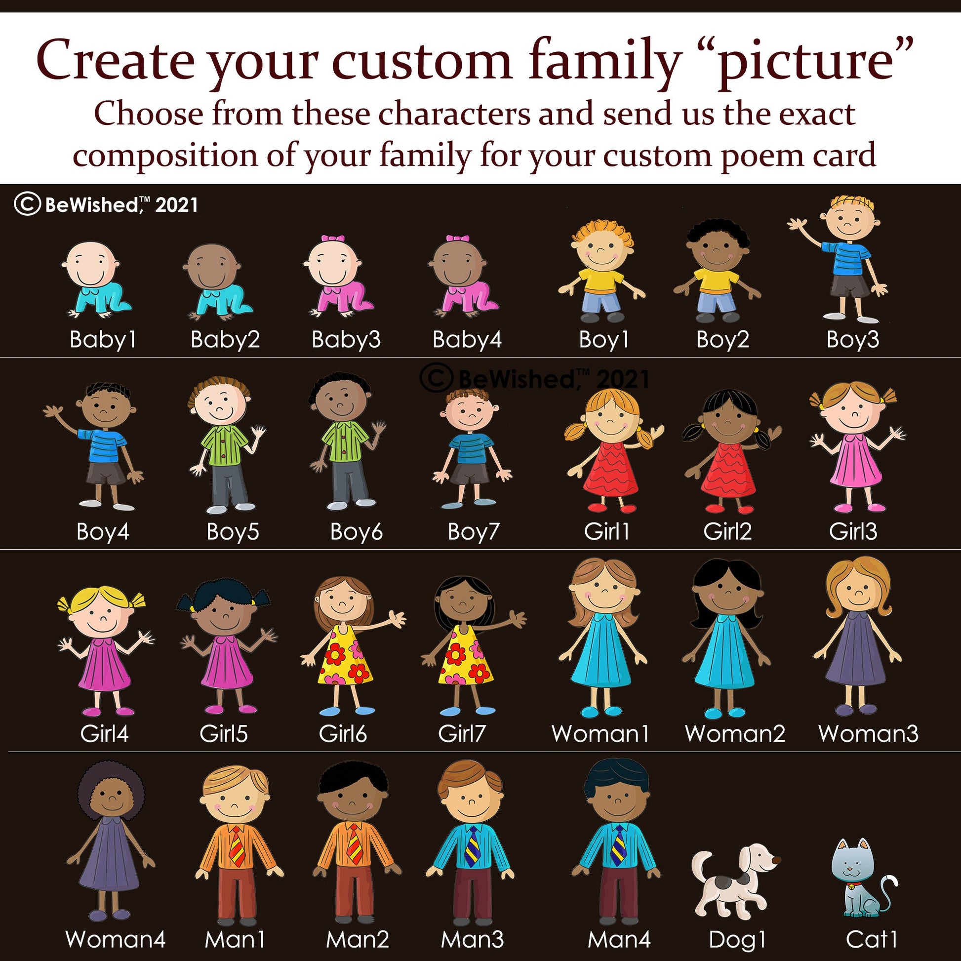 Christmas Gift Ideas Personalized Gift Ideas for women, Personalized Gift Necklace, Custom Family Gifts, Custom Family Portrait Illustration