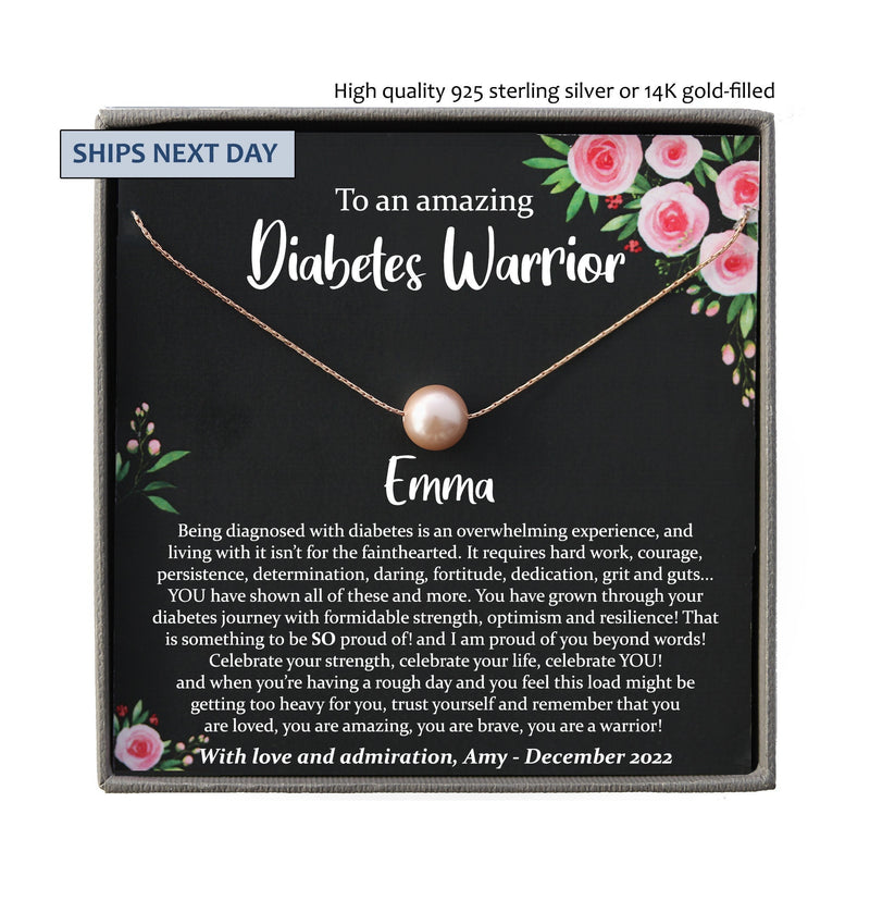 Type 1 or Type 2 Diabetes Gift for Diabetic Gifts Kids Girl Woman, Diabetes Warrior, Diabetes Support, Personalized, Christmas Diaversary