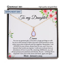 Daughter Gift from Mom to Daughter Necklace for Daughter Gift for Daughter from Dad Daughter Gift from Parents to Daughter Birthday Gift