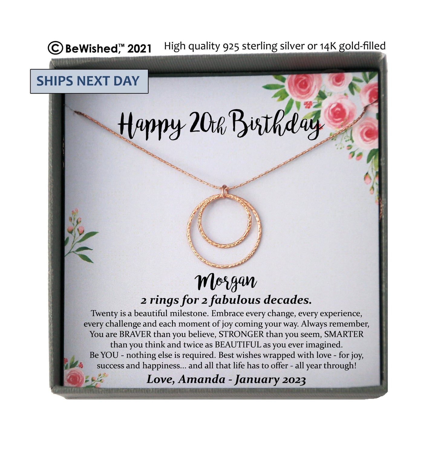 20th birthday gift for her jewelry, 20 Birthday Gift ideas for daughter birthday, gift for 20th birthday girl, twentieth birthday