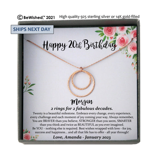 20th birthday gift for her jewelry, 20 Birthday Gift ideas for daughter birthday, gift for 20th birthday girl, twentieth birthday