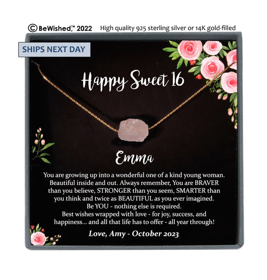 Sweet 16 gift, 16th birthday gift girl Necklace, sweet 16 necklace, gift for 16 year old girl, Sweet sixteen jewelry